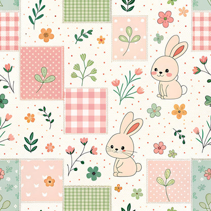 Pastel Spring Floral Patchwork Fat Quarter Bundle