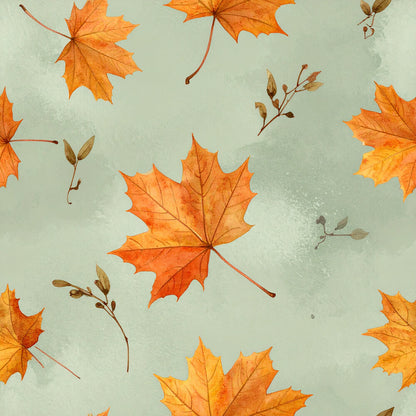 Harvest Pumpkin And Florals Fat Quarter Bundle