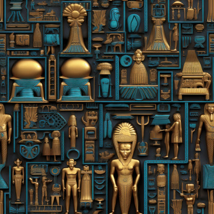 2D Ancient Egypt Fat Quarter Bundle