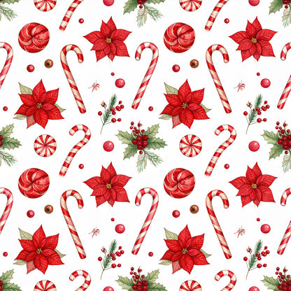 Peppermint Spice Christmas Fat Quarter Bundle