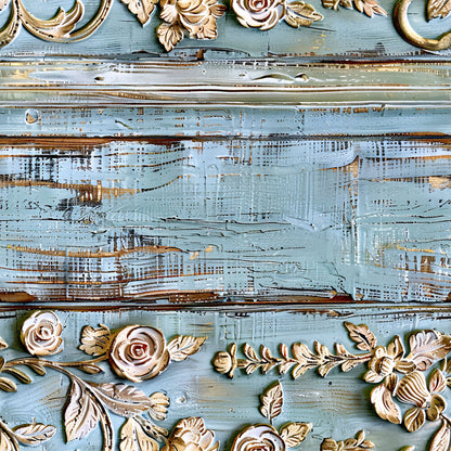 Shabby Chic Antique Painted Wood Fat Quarter Bundle