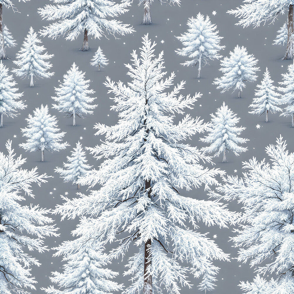 Frosty Winter Trees Fat Quarter Bundle