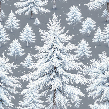 Frosty Winter Trees Fat Quarter Bundle