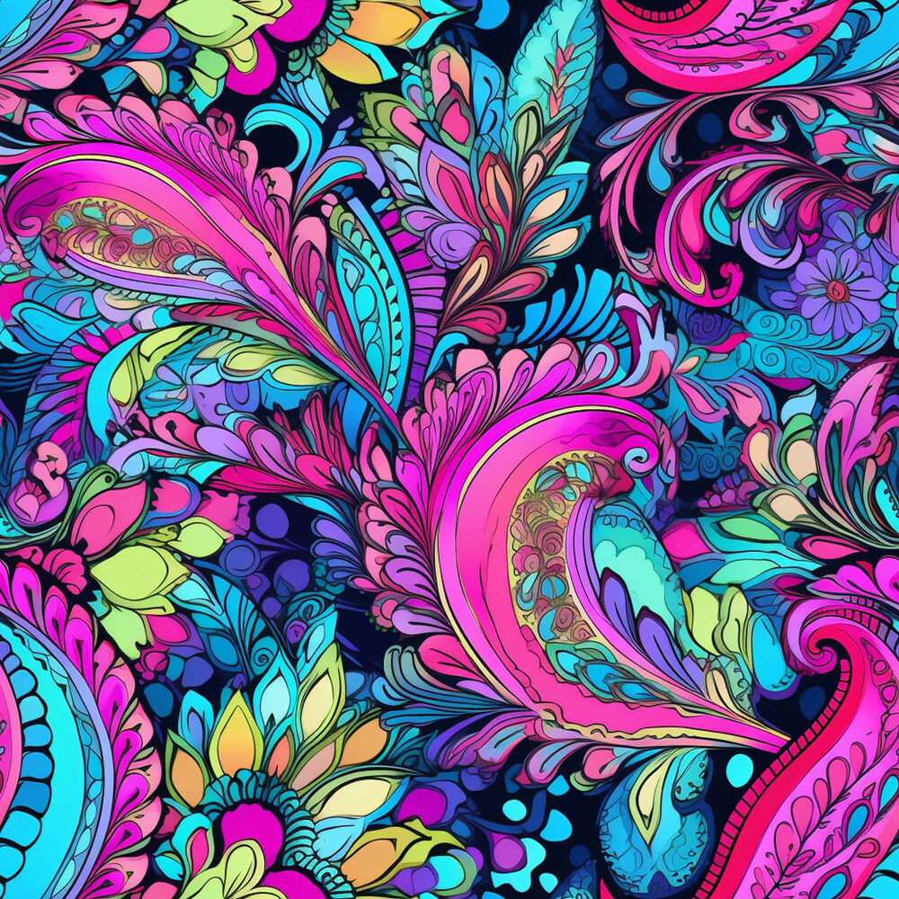 Neon Paisley Fat Quarter Bundle