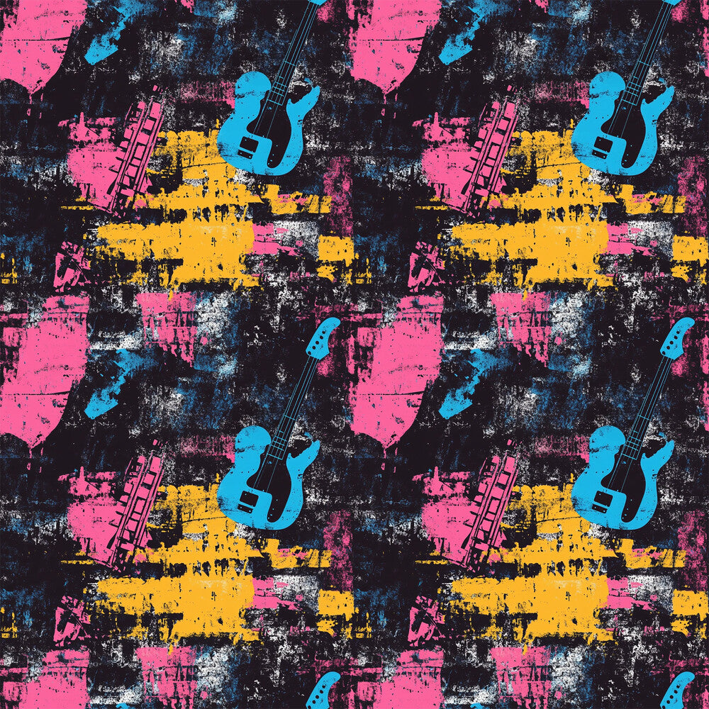 Grunge Rock Guitar Fat Quarter Bundle