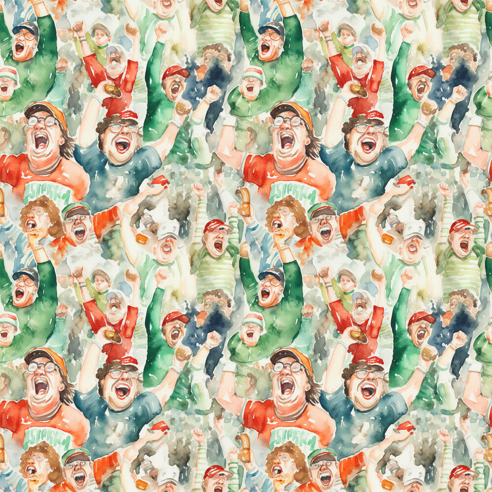 Watercolor Football Fat Quarter Bundle