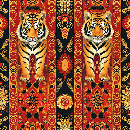 Red Tiger Fat Quarter Bundle