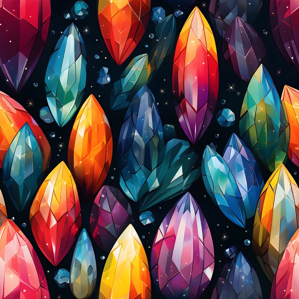 Gemstones and Crystals Fat Quarter Bundle