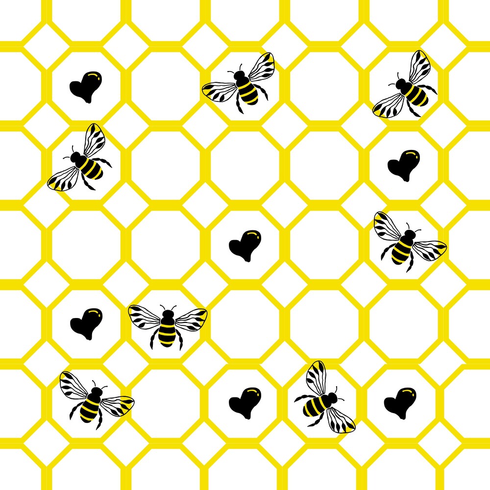 Yellow and Black Bees Fat Quarter Bundle