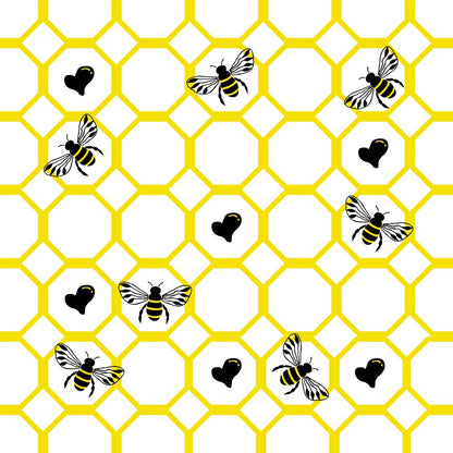 Yellow and Black Bees Fat Quarter Bundle