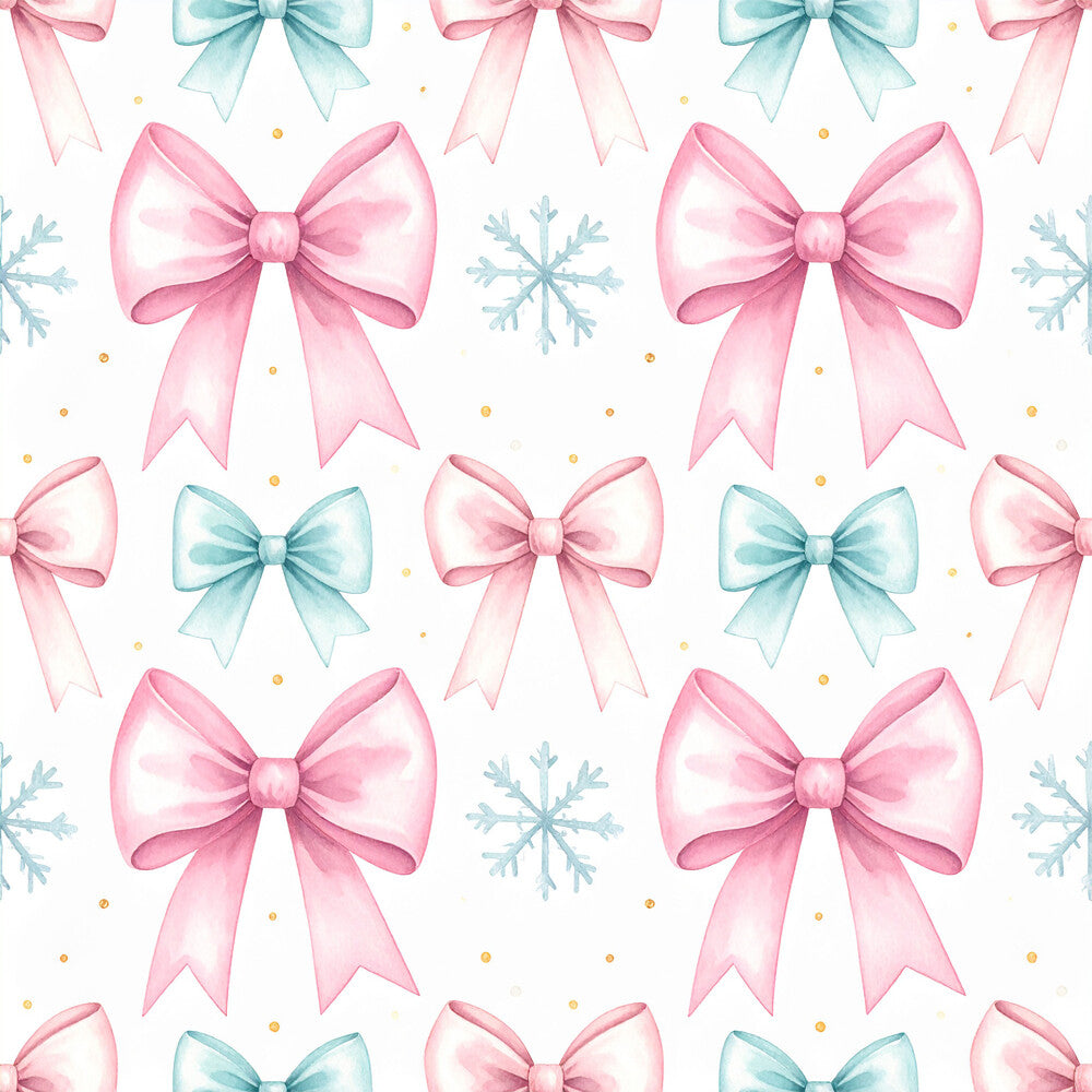 Pink Bows And Evergreen Fat Quarter Bundle