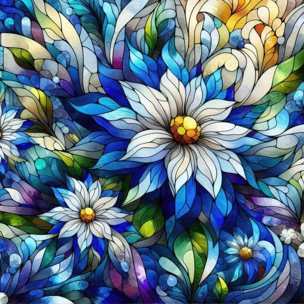 Royal Blue Stained Glass Fat Quarter Bundle