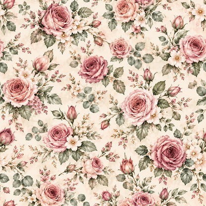 Dusty Rose Cottage Garden Fat Quarter Bundle